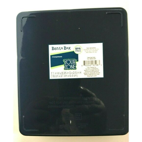 Bento Boxes for Kids Bento Lunch Box 3 Compartments Dishwasher Safe BPA free - Picture 4 of 4